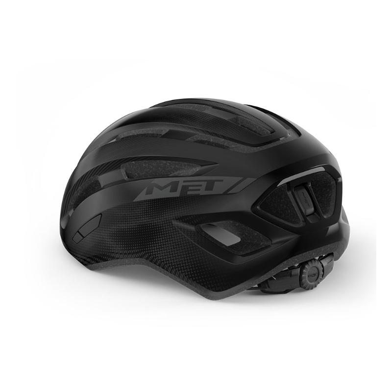 Met Casco Miles Nero Lucido