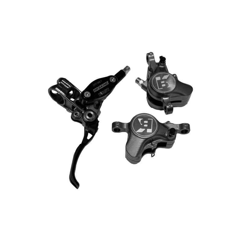 Braking Coppia Freni a Disco F.I.R.S.T. Tubo in Kevlar e Acciaio Intrecciato 5MM Titanio