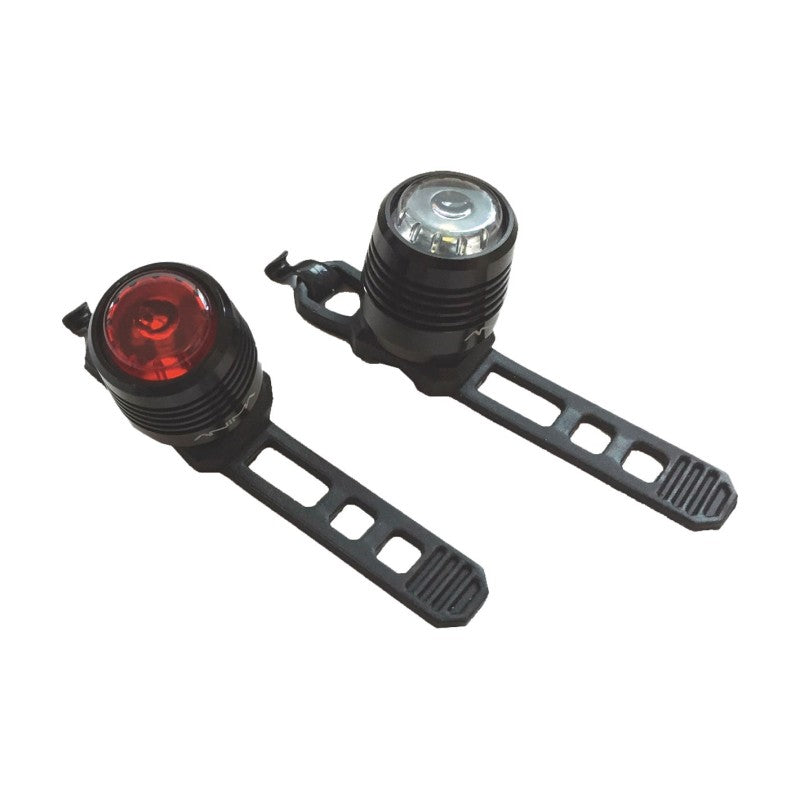 Anima Kit Fanalini a Led anteriore/posteriore in plastica ricaricabile USB 1 Led