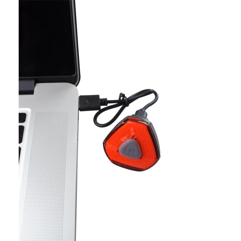 Anima Fanalino Trine posteriore a Led rosso ricaricabile USB Led COB (18 chips)