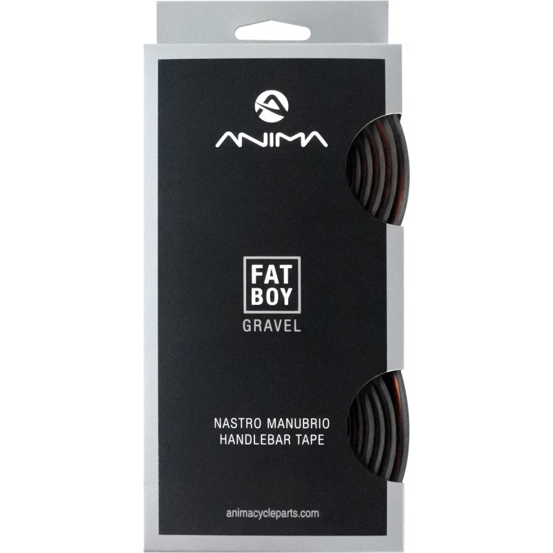 Anima Nastro manubrio Fat Boy Gravel nero con tappi