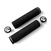 Anima Paia Manopole in EVA Nero con anello di blocco nero