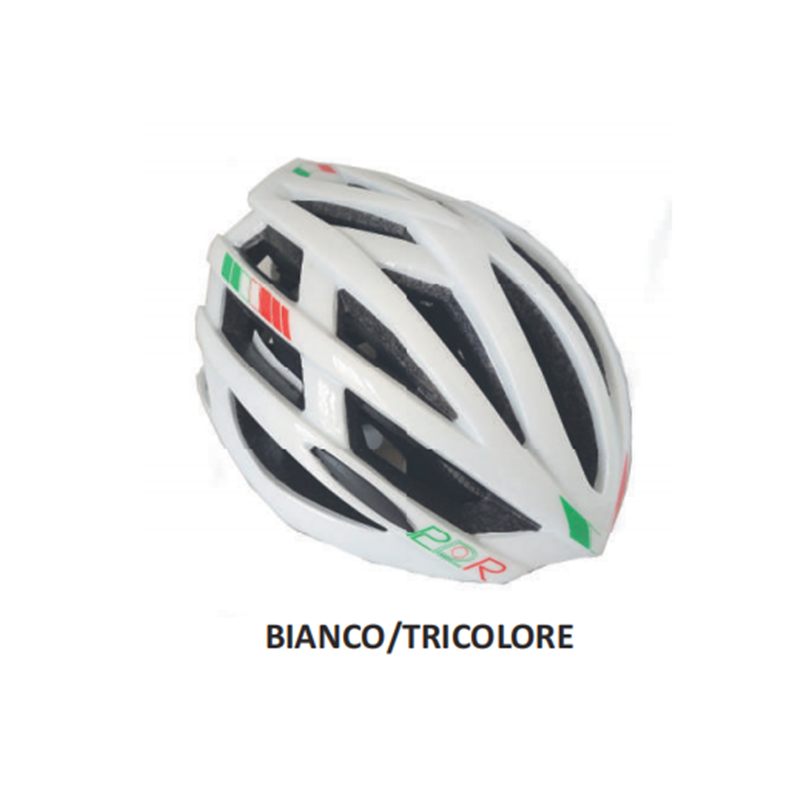 PDR Casco City Double Bianco Tricolore