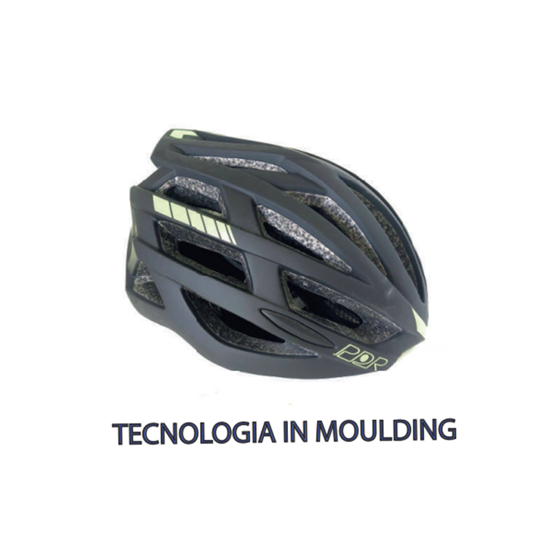 PDR Casco City Double Nero/Giallo Lime