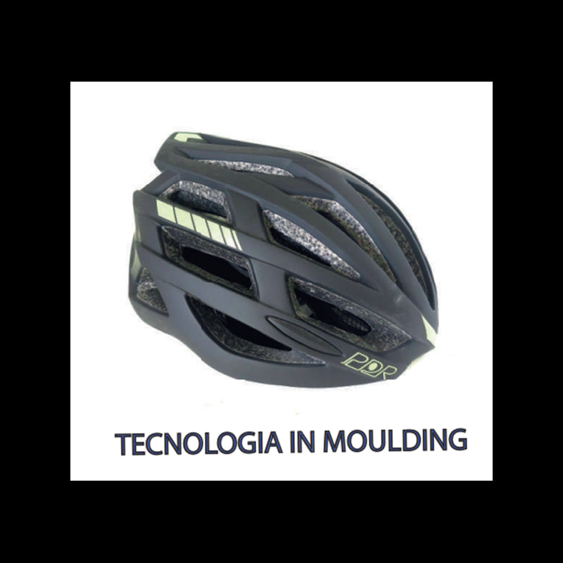 PDR Casco City Double Nero/Giallo Lime