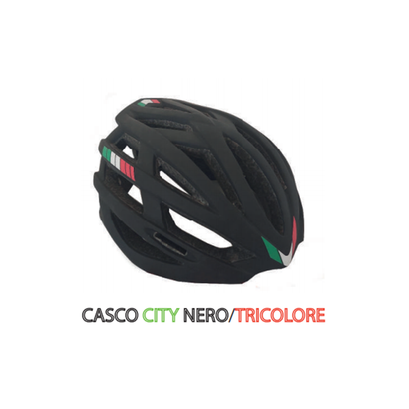 PDR Casco City Double Nero/Tricolore