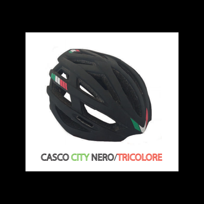 PDR Casco City Double Nero/Tricolore