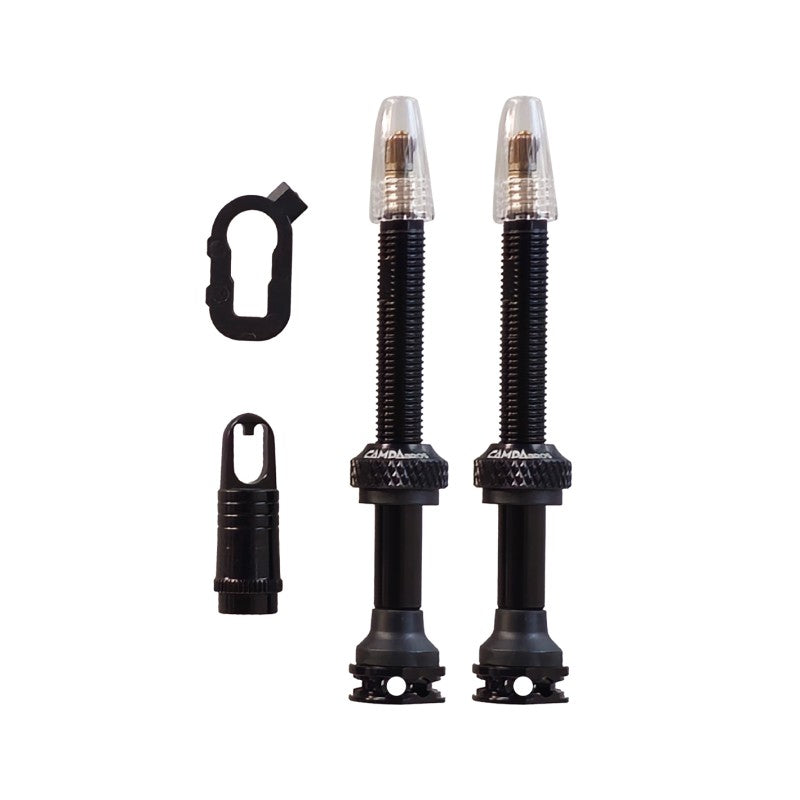 Campa Bross Kit 2 Valvole UST 60mm nera 6 fori + accessori