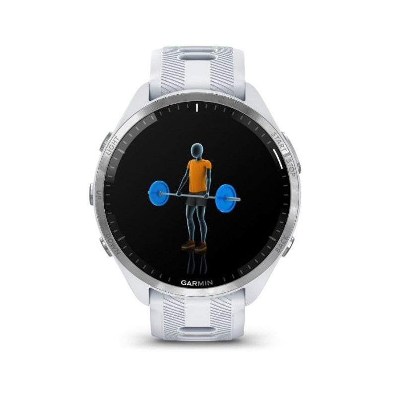 Garmin Forerunner 965 46 Mm Bianco Pietra/Grigio Polvere