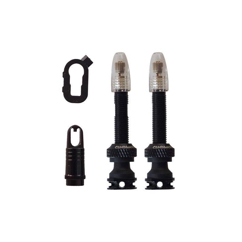 Campa Bros Kit 2 Valvole UST 40mm nera 6 fori + accessori