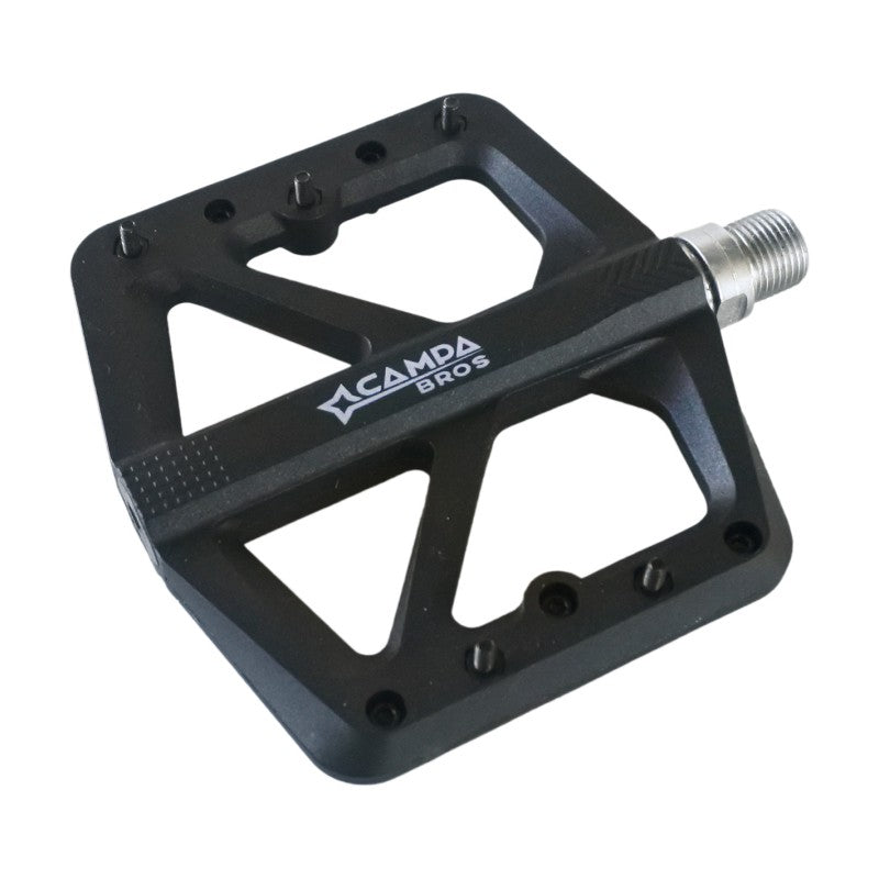 Campa Bros Pedali ASSAULT VI FR/EN in resina nero con pins
