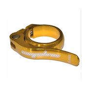 Campa Bros Collarino reggisella alluminio diam. 35mm anodizzato oro con leva bloccaggio rapido