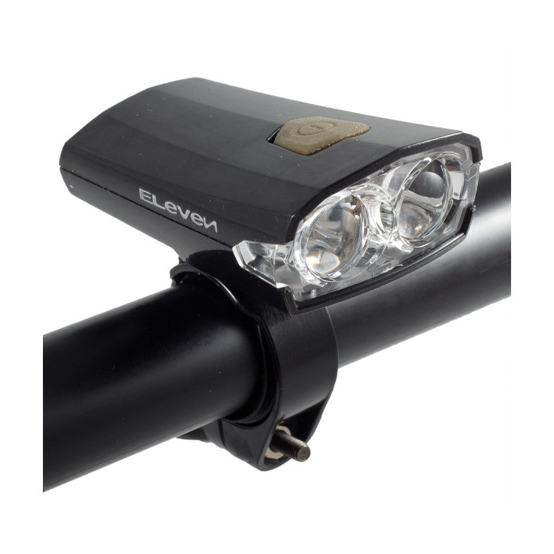 Eleven Fanalino anteriore a led bianco ricaricabile USB 2 led