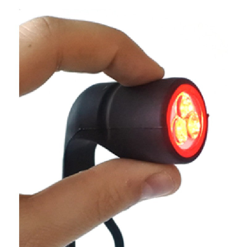 Eleven Fanalino posteriore a led rosso con batterie 3 led