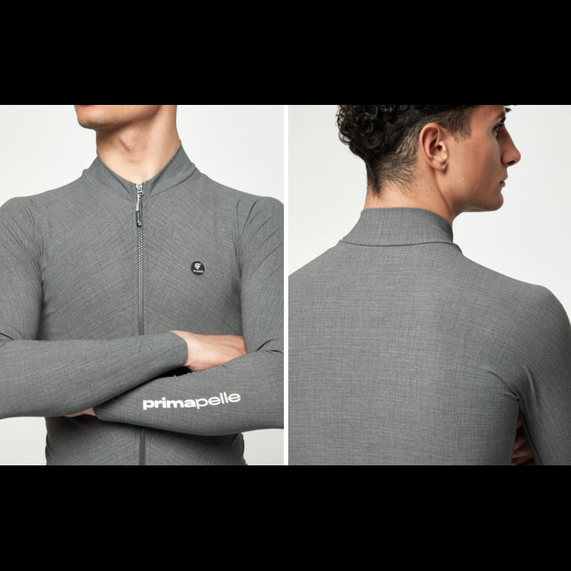 Pissei Maglia Invernale Prima Pelle Grigio Melange