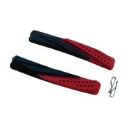 Eleven Pattini mtb di ricambio 72mm V-brake nero/rosso doppia mescola