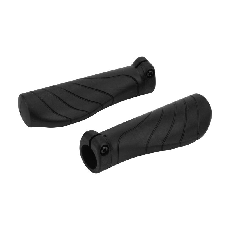 Eleven Paia manopole anatomiche nero con bloccaggio