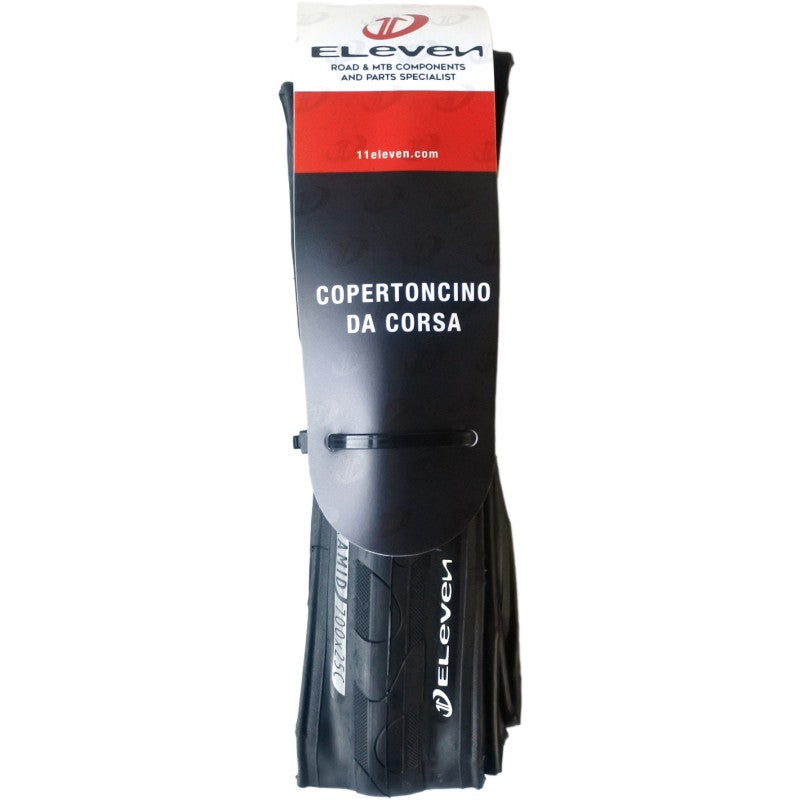 Eleven copertone strada Bibip RSC 700 x 25C pieghevole nero