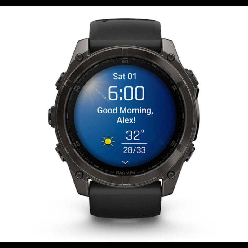 Garmin Fenix 8 AMOLED Sapphire Titanium Carbon Grey 51mm