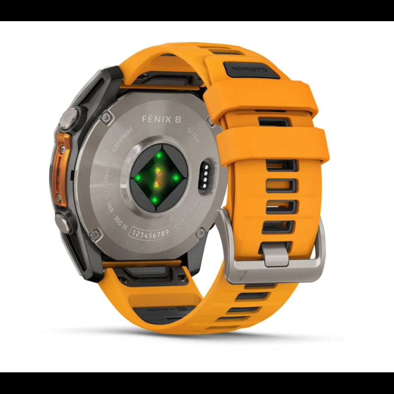 Garmin Fenix 8 Amoled Sapphire Titanium & Spark Orange 47mm