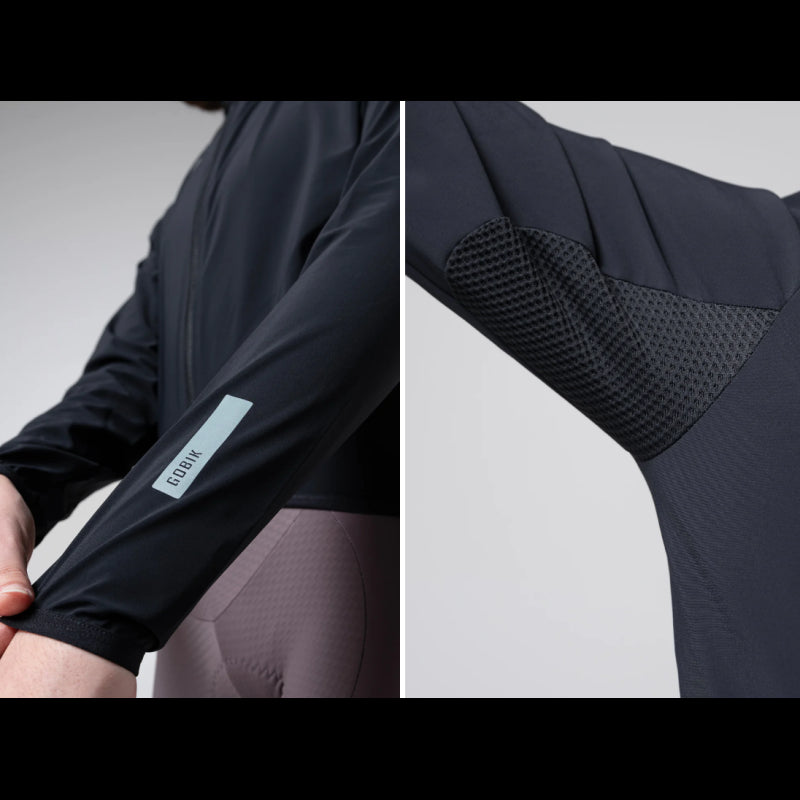 Gobik Mantellina Impermeabile Unisex Selkie Ink Black