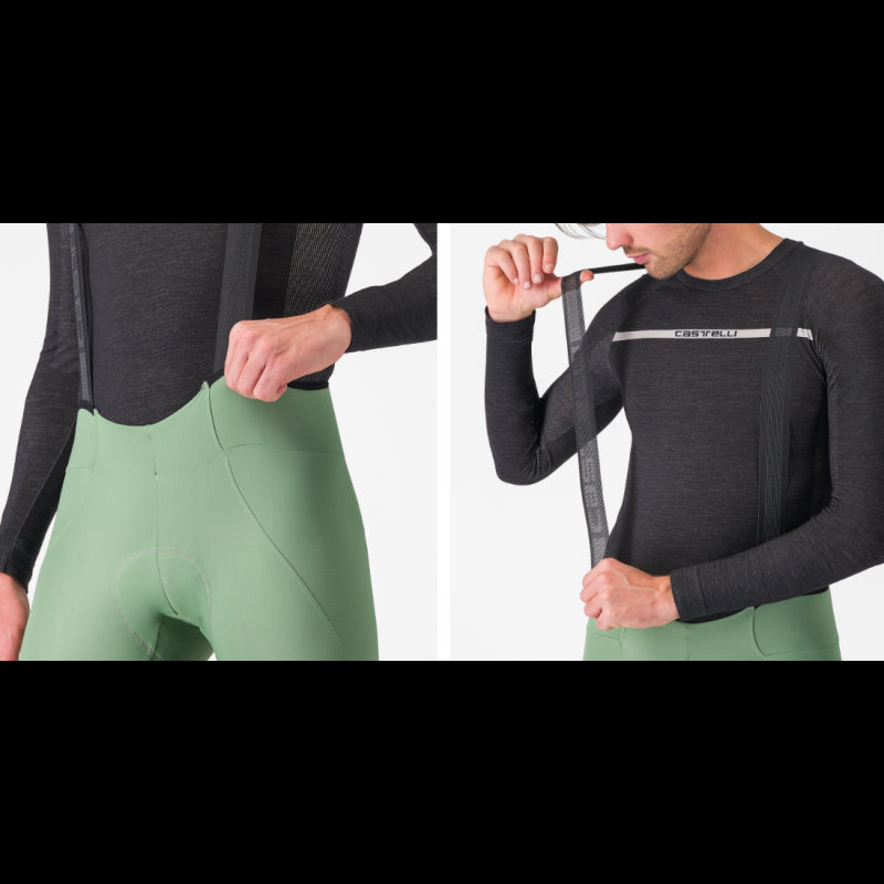 Castelli Calzamaglia Espresso Green Pepper