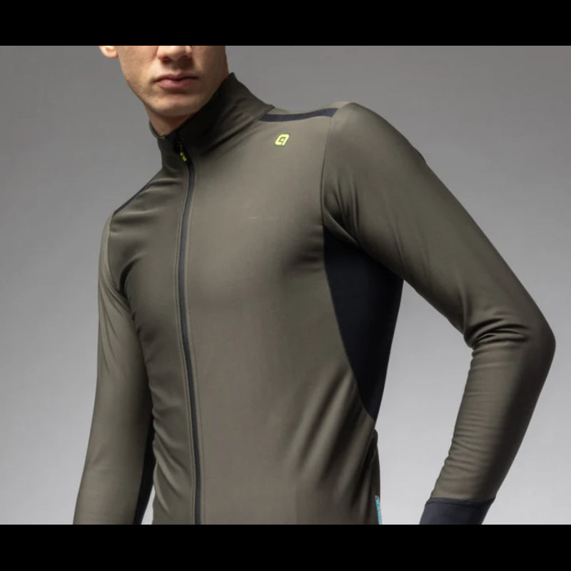 Alè Giubbino Idrorepellente Klimatik Tornado Verde Militare