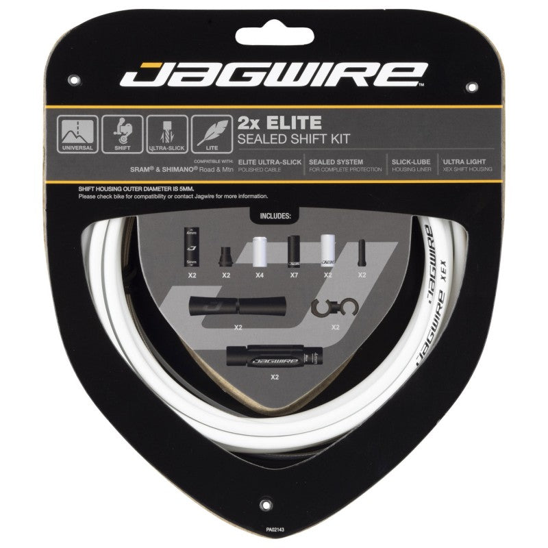 Jagwire Kit cavi e guaine 2X Elite Sealed cambio