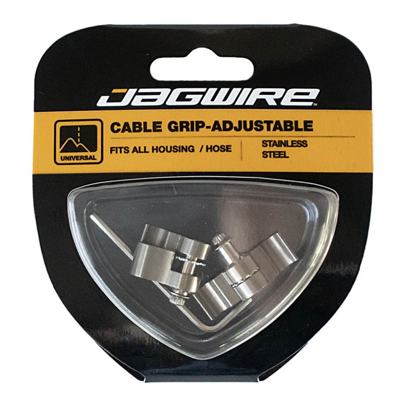 Jagwire Ferma cavo regolabile in acciaio silver (2 pz)