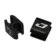 Jagwire Gancio per cavi freno e cambio E-Bike in nylon nero (4 pz)