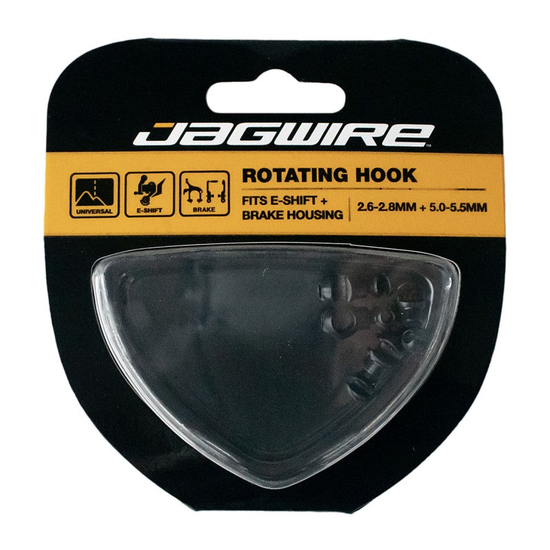 Jagwire Gancio rotante per cavi freno ed e-shift in plastica bianco (4 pz)