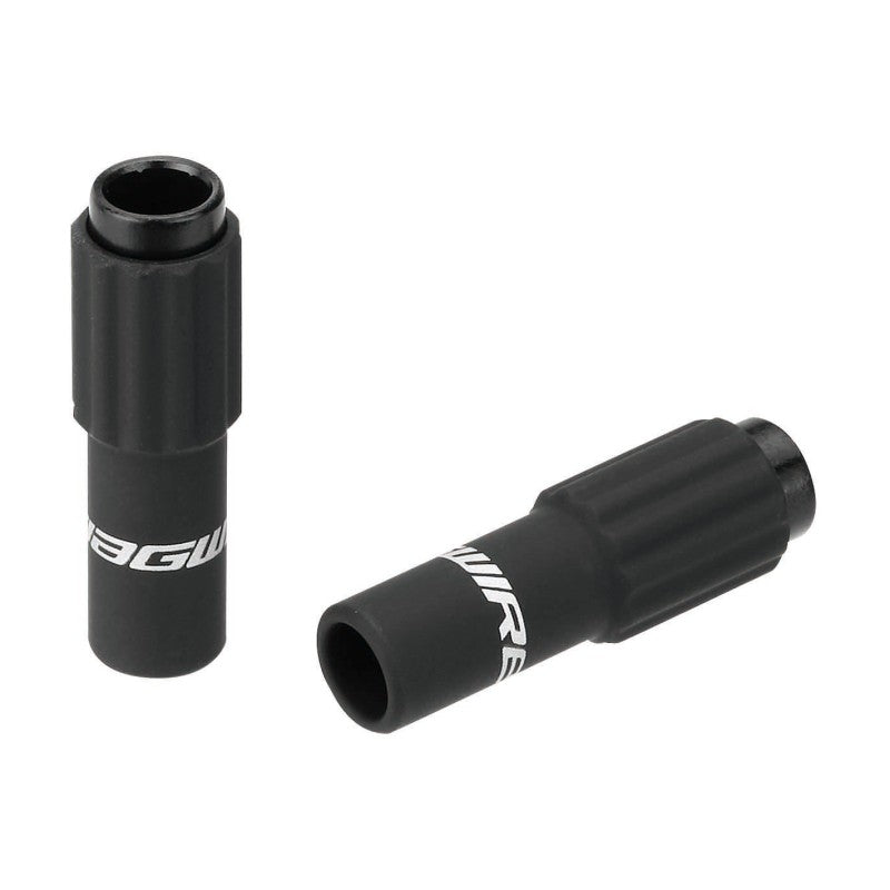 Jagwire Regolatori lineari Sport Mini per cambio neri rivestiti in gomma (2 pz)