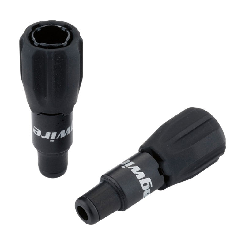 Jagwire Regolatori diretti Sport per cambio neri rivestiti in gomma (2 pz)