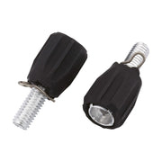 Jagwire Regolatori telaio Sport per cambio neri rivestiti in gomma (2 pz)