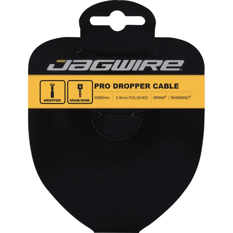 Jagwire Cavo cambio interno 0.8 mm Pro Dropper liscio in acciaio inossidabile 2000 mm