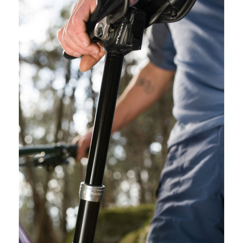 KS Reggisella telescopico KS Rage Circuit 30,9 x 450 x 150mm con batteria, caricabatteria e comando remoto