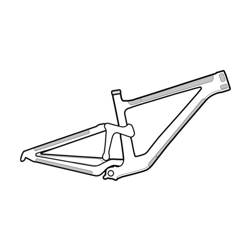 Lizard Kit protezione telaio completo trasparente lucido (10 pezzi)