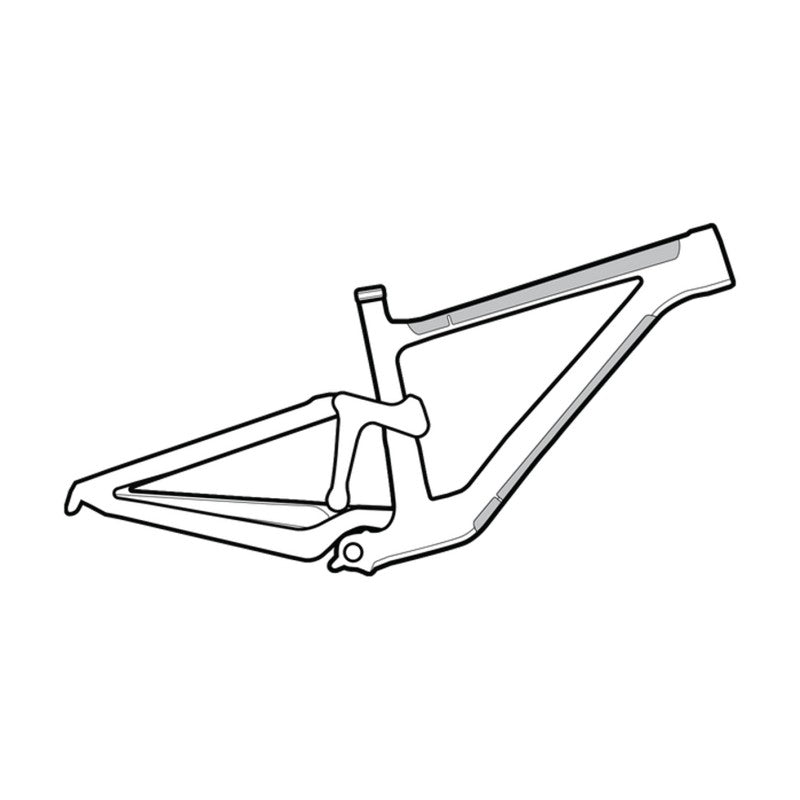 Lizard Protezione telaio grande trasparente lucido (305 x 64 mm)