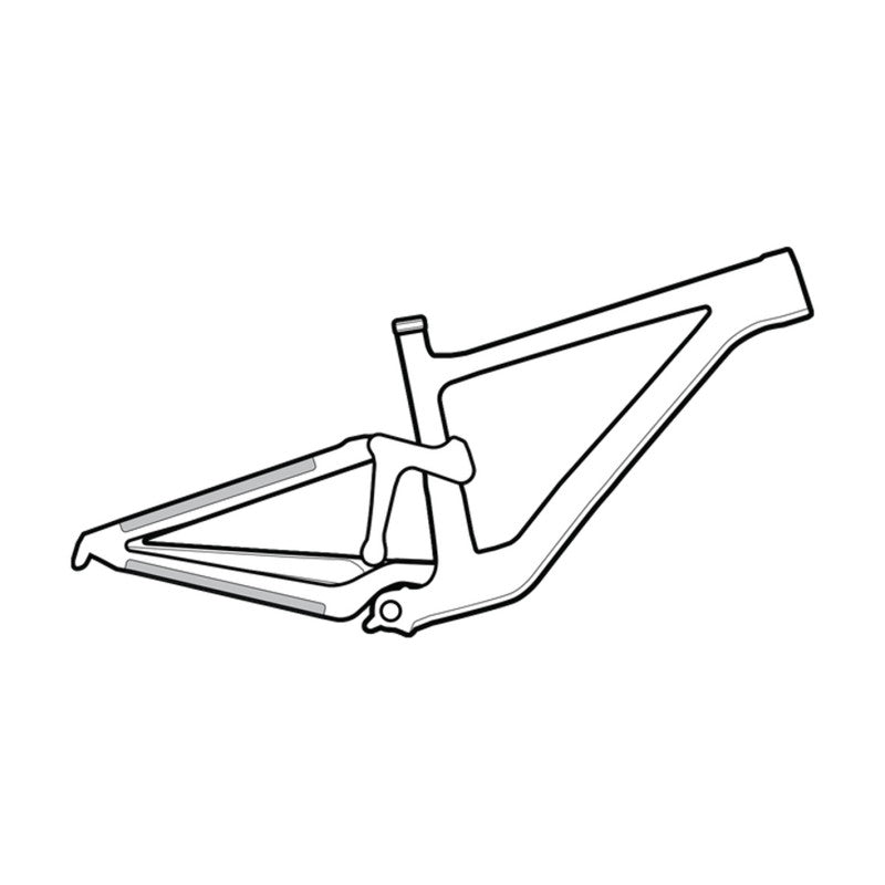 Lizard Protezione telaio piccola trasparente lucido (299 x 31 mm)