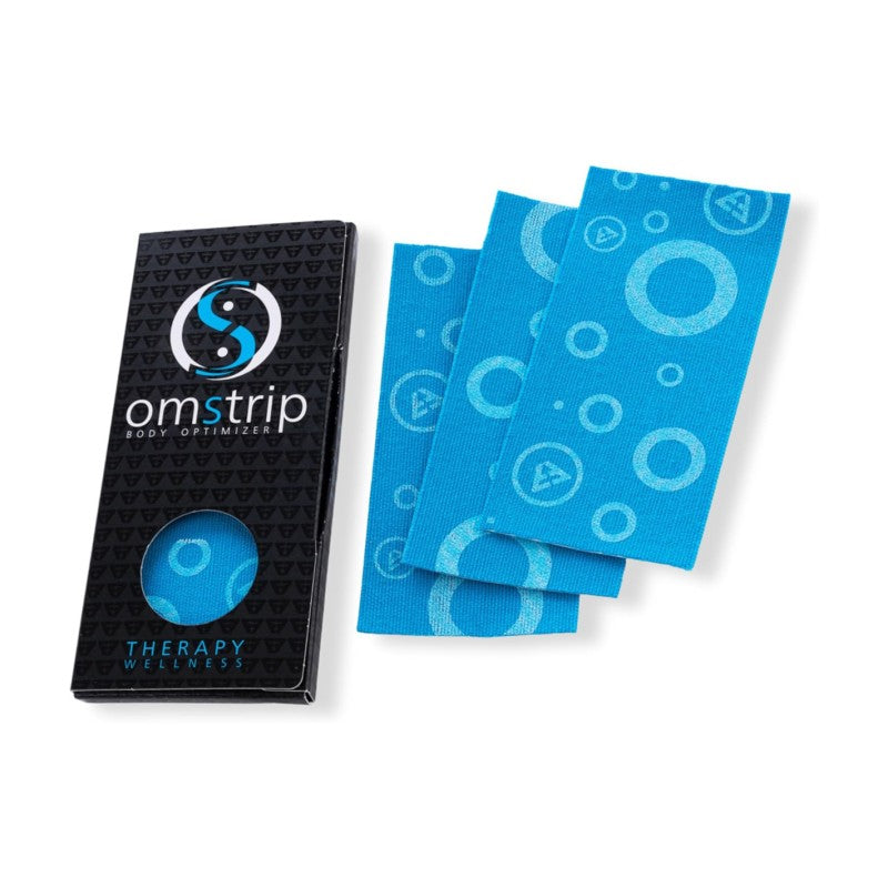 Omstrip Ultra Pack - Confezione da 8 cerotti Wellness Therapy (10 x 5cm) blu