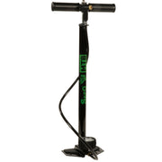 Sapo Pompa da pavimento MTB con manometro 63mm e raccordo a leva nera c/impugnatura in gomma nera 4 bar / 58 psi