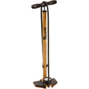 Sapo Pompa da pavim. ONE con manometro 63mm prot. in gomma e racc. Jet SPECIAL EDITION eff legno c/impugn. nera 16 bar/232 psi