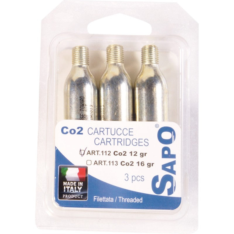 Sapo Blister da nr. 3 cartucce CO2 16 gr.