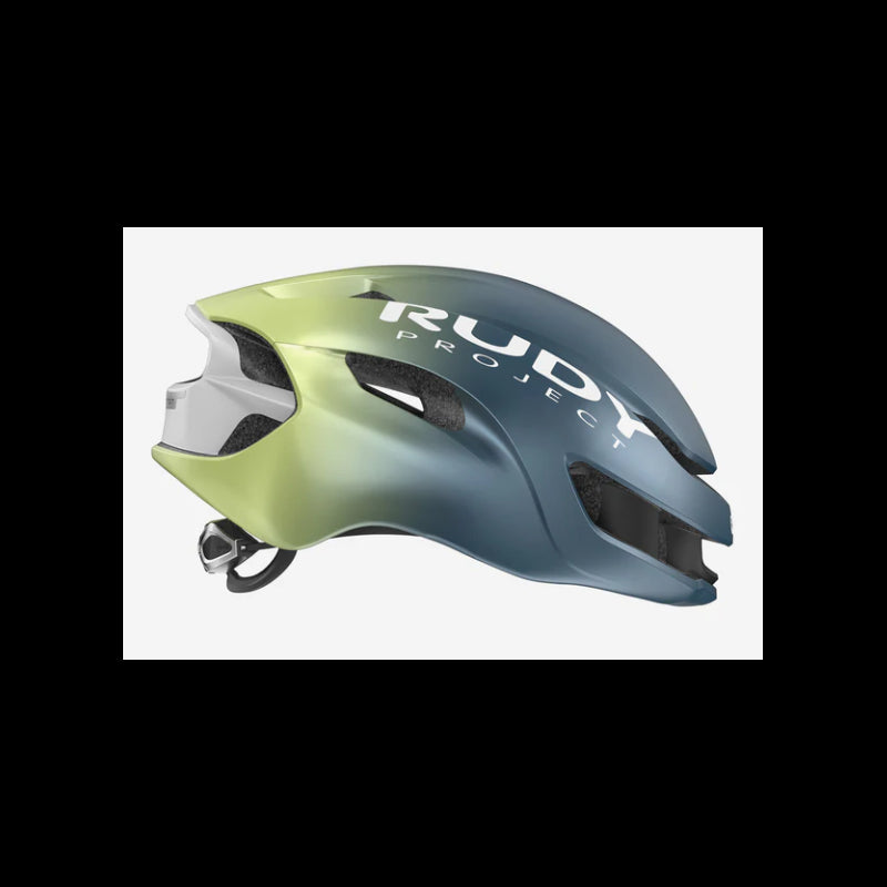 Rudy Project Casco Nytron Blue Avio/Apple Green Metal Matte