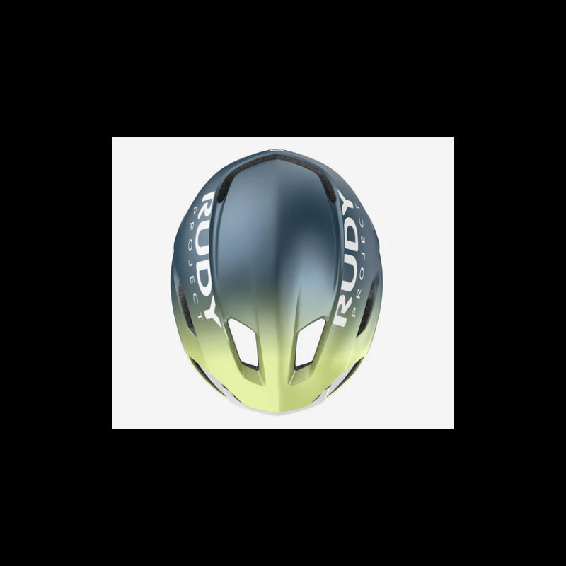 Rudy Project Casco Nytron Blue Avio/Apple Green Metal Matte