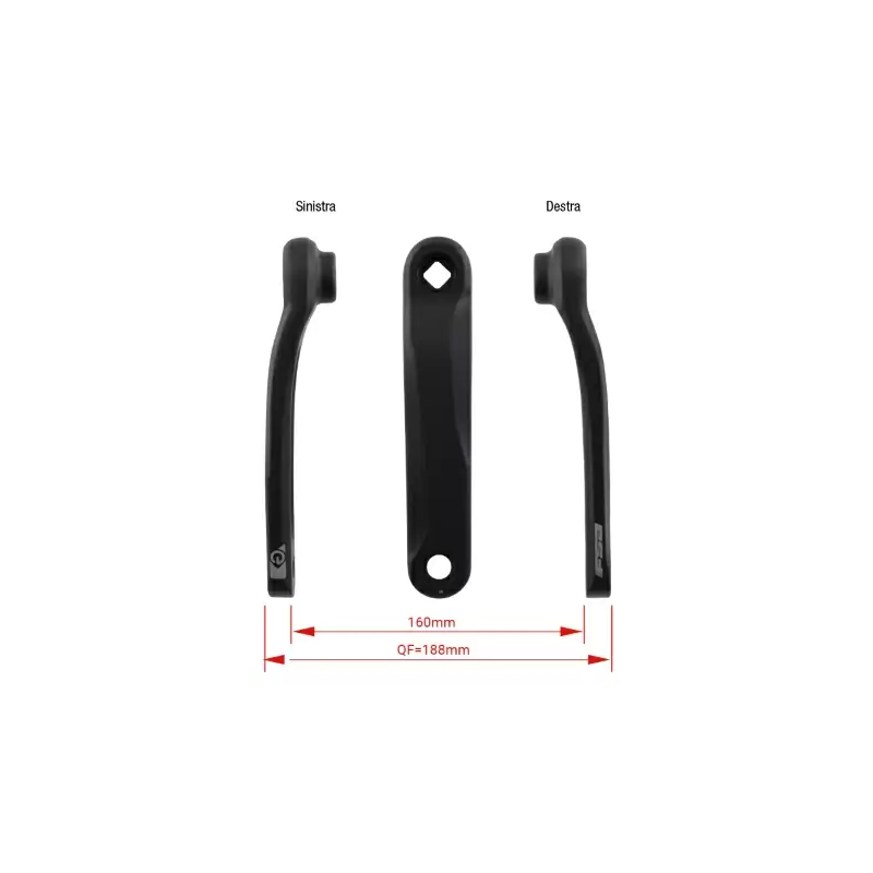 FSA Pedivelle Shimano CK-745 JIS 165mm