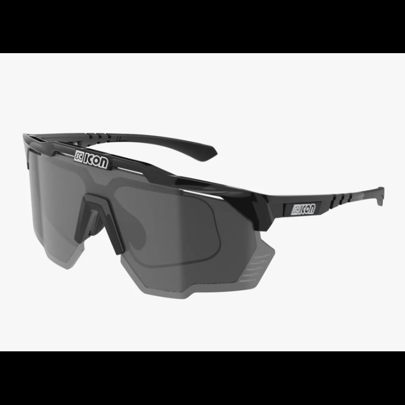 Scicon Sports Occhiali Aeroshade Kunken Black Gloss Multimirror Silver