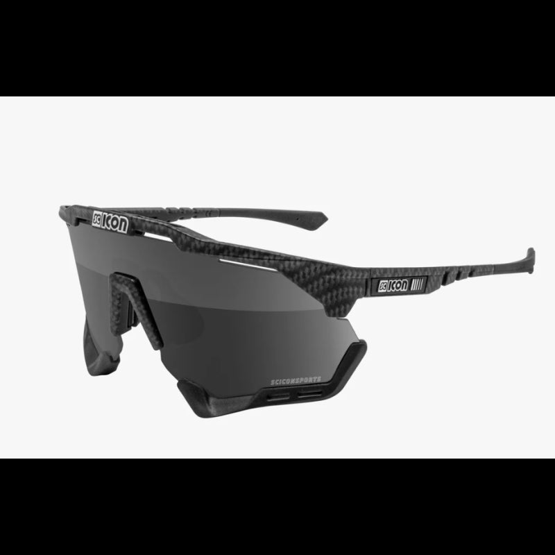 Scicon Sports Occhiali Aeroshade XL Carbon Matt Multimirror Silver