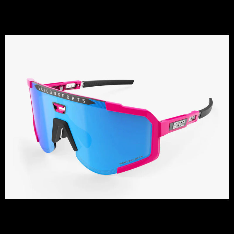 Scicon Sports Occhiali Aeroscope Pink Fluo Multimirror Blue