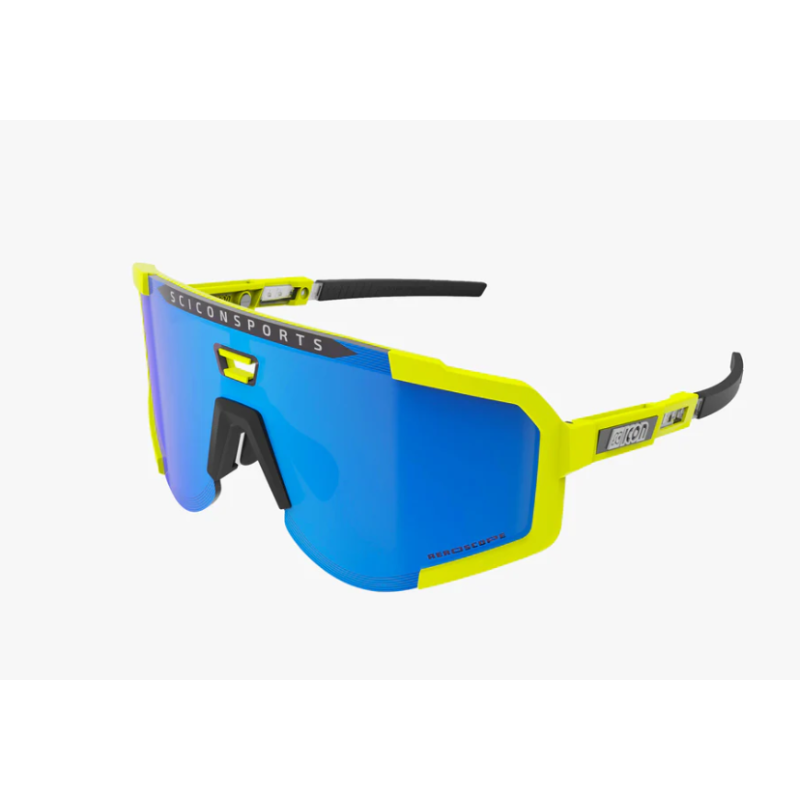 Scicon Sports Occhiali Aeroscope Yellow Fluo Multimirror Blue